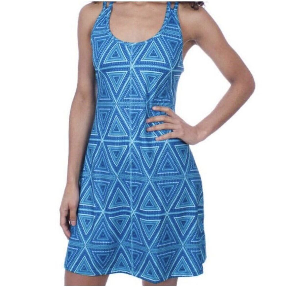 Patagonia Little Bermuda Lattice Back Dress - Size Small - Blue